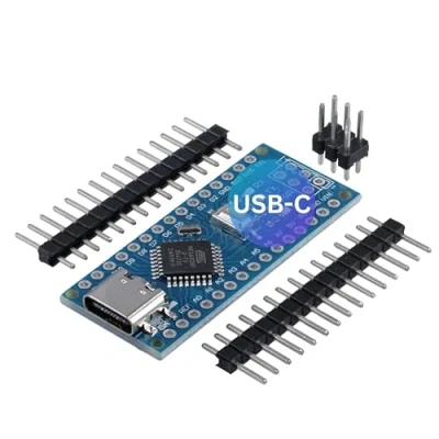 Image de AZDelivery 1 carte AZ Nano V3 avec connecteur USB C Atmega CH340 Chip Atmega328 Compatible Arduino, Arduino Pro Micro et E book inclus