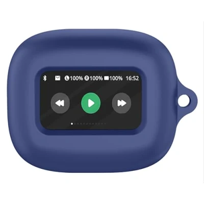 Image de GIOPUEY Étuis Compatible avec JBL Live Beam 3, Coque Silicone, Poids léger, Antichoc, Portable Bleu foncé