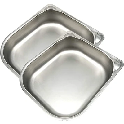 Image de Cat Mate Lot de 2 gamelles en Acier Inoxydable pour automatiques C100 et C200 (mangeoire Non Incluse)