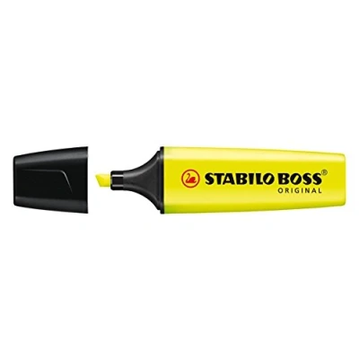 Image de Stabilo F064091 Boss Original Lot de 4 Surligneurs Jaune