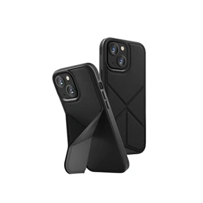 Image de Uniq TRANSFORMA Coque de Protection Anti Choc avec Support Réglable (iPhone 13, Black)