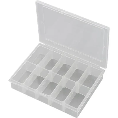 Image de Boîte de rangement séparations variables TRU COMPONENTS EKB 203 1565066 (L x l h) 139 95 25 mm Nombre compartiments: 10 1