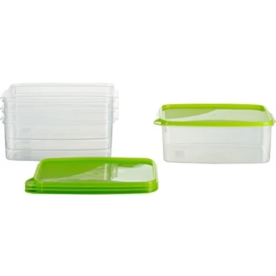 Image de MiraHome boîte fraîcheur récipient congélation 2,5l rectangulaire Lot de 4 Vert