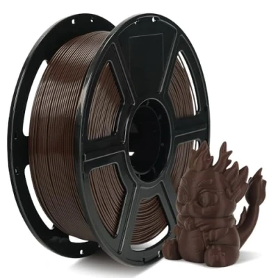 Image de FLASHFORGE Filament PLA haute vitesse 1.75mm, imprimez jusqu&#039;à 8x plus vite, 30 500mm/s Impression vitesse, le HS excelle à des vitesses élevées pour une efficacité optimale(Chocolate Brown)