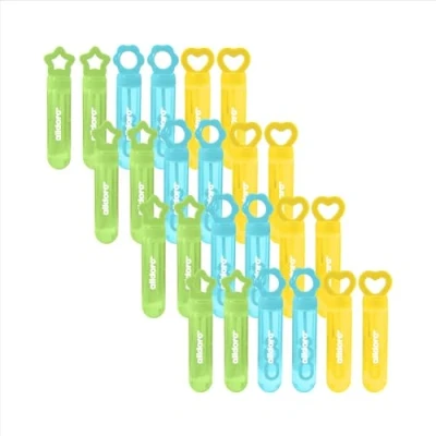 Image de alldoro 63096 Mini Bulles de Savon 24 Petits bâtons Contenant chacun 28 ML d&#039;eau savonneuse 3 Ans, 13 cm, Multicolore