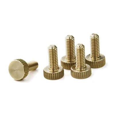 Image de Precisiongeek Moleté Pouce vis Laiton M4 x 10mm du boîtier de l&#039;ordinateur