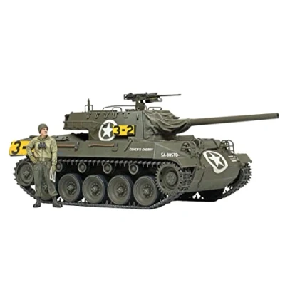 Image de TAMIYA 35376 1:35 US M18 Hellcat Réplique fidèle du Char de Chars en Plastique, Bricolage, kit modélisme, à Assembler, Non Peint, Multicolore