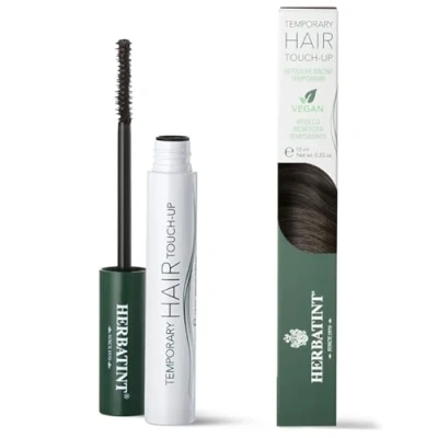 Image de Herbatint Temporary Hair Touch Up Cheveux Châtain Foncé Mascara Retouche Racine Instantané Couverture Temporaire des Gris Testé Dermatologiquement 93% d&#039;Ingrédients d&#039;Origine Naturelle