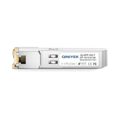 Image de QINIYEK Module cuivre SFP vers RJ45, émetteurs récepteurs de 10Gbase T SFP+ compatibles avec Cisco, Meraki, Ubiquiti, D/TP Link, Supermicro, Netgear, Broadcom and Open Switches, Plug Play, 30M