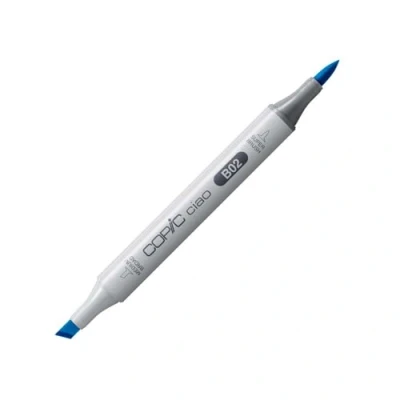 Image de COPIC Ciao B02, Robin&#039;s Egg Blue, Twin Marker avec une pointe moyenne et pinceau