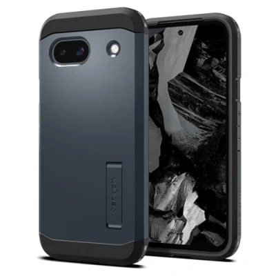 Image de Spigen Tough Armor Coque Compatible avec Google Pixel 8a Ardoise Métallisée