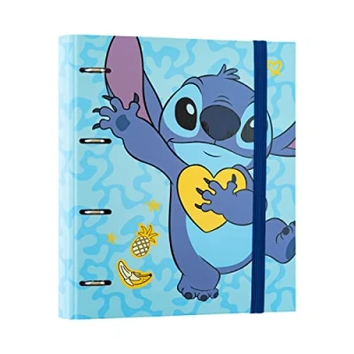 Image de Grupo Erik Classeur A4 4 Anneaux Disney Lilo &amp; Stitch Rigide Anneaux, Format 27 x 32 cm Fournitures Scolaire, Organiseurs, de Bureau