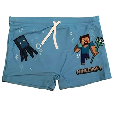 Image de Minecraft Maillot de bain avec taille élastique et lacets bleu clair (AS3, Numeric, Numeric_134, Regular), bleu, 134