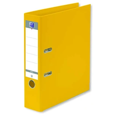 Image de OXFORD Classeur à Levier Smart Pro+ A4XL Dos 80mm 2 Anneaux Couverture Polypro Rembordée Jaune