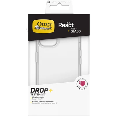 Image de Otterbox React + Trusted Glass Coque arrière Apple iPhone 13 transparent