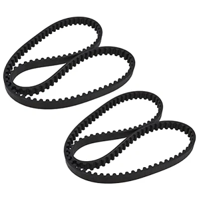 Image de ECSiNG 2x Courroie d&#039;entraînement de Tondeuse à Gazon HTD856 8M 12 Compatible avec Stiga 105 Combi Deck 9585 0165 01 en Caoutchouc Noir Boucle Fermée