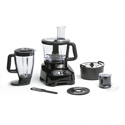 Image de Moulinex Robot multifonction, 1000 W, 28 fonctions, Bol 3 L, Blender 2 Hachoir, Disques pour râper et émincer, Lames inox titanium, cuisine, DoubleForce FP821811