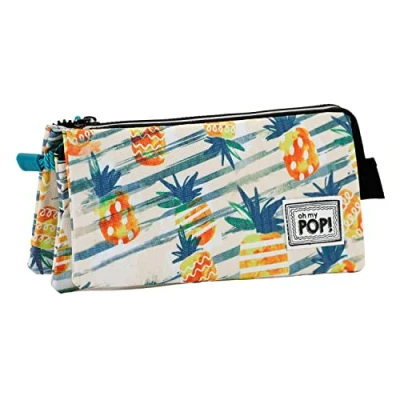 Image de Oh My Pop! Ananas Trousse Triple HS, Jaune