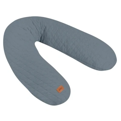 Image de BEABA, Big Flopsy, Coussin d&#039;allaitement/Grossesse, Oreiller Maternité, Multifonctions, Convient pour Dormir/Allaiter, Soutien, Détente et Confort Optimal, Fleur de Coton, Oekotex, Gris mineral