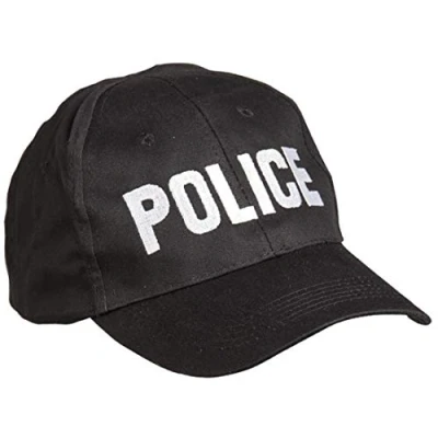 Image de Mil Tec Mixte Casquette POLICE BK, Noir, Taille unique EU