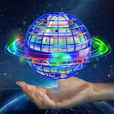 Image de semai Boule Volante Lumineuse, Orbi Cadeau Noel Jouet Jouets pour Enfants à partir, Hover Ball commandé la Main, Cadeaux garçons et Filles de 6 12 Ans Bleu