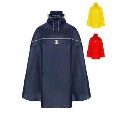 Image de HOCK L&#039;ORIGINAL, Poncho de pluie VAINQUEUR DES TESTS vélo imperméable avec capuche Protection homme/femme Cape optimale pour tous les cyclistes Idéal bikers.