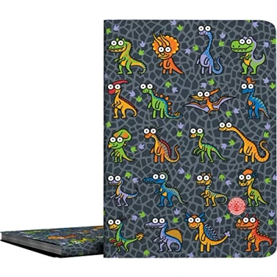 Image de Grafoplás 1332152 Collection Katuki Saguyaki Chemises de 30 pochettes transparentes, couvertures en polypropylène mat, modèle Dino, A4