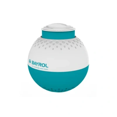 Image de BAYROL Doseur Flottant pour tablettes de Chlore 200 g/250 g avec indicateur Niveau Vide et Ouverture Dosage réglable 5 Niveaux Fermeture à encliquetage Une Grande sécurité
