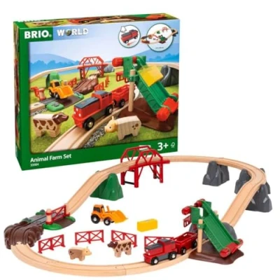 Image de BRIO Grosses Bauernhof SET Circuit de train pour enfants, Taille: One Size, Multi coloured