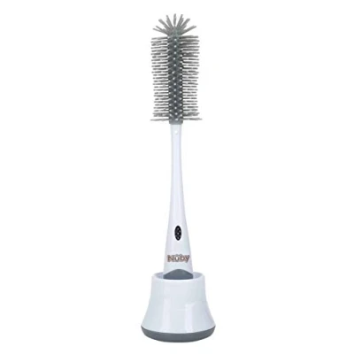 Image de Nuby goupillon &amp; support en silicone 1 Pièce
