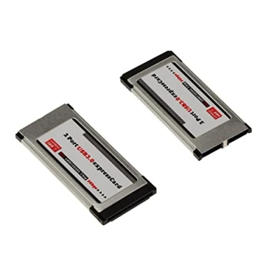Image de KALEA INFORMATIQUE Carte Express Card 34mm EXPRESSCARD 34 vers USB 3.0 2 Ports USB3 SUPERSPEED 5G avec Chipset NEC D720202 Affleurante.