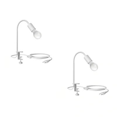 Image de ledscom.de 2 pièces Lampe à pince LELE avec col de cygne, blanc E27 LED 918lm, Smart Home, chaud froid