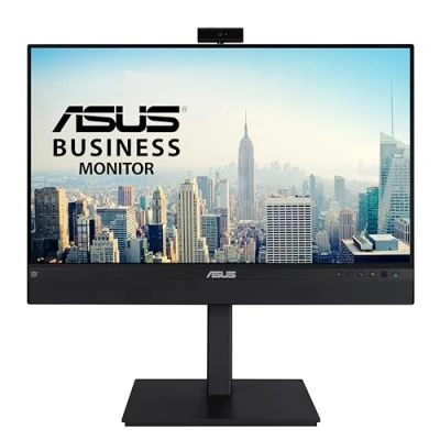 Image de ASUS BE24ECSNK Ecran PC 23,8&#039;&#039; FHD Docking avec RJ 45 + Webcam rotative 2MP et Micro USB C Dalle IPS 16:9 1920x1080 300cd/m² 5ms DP, HDMI Haut parleurs Ajustement Hauteur Pivot