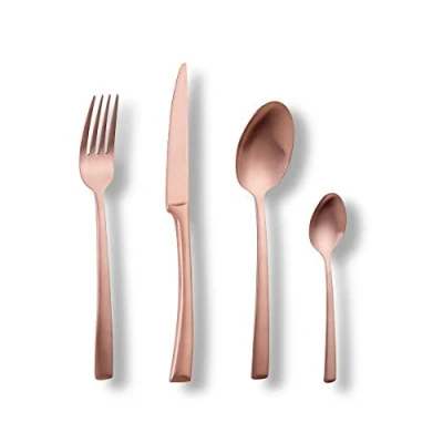 Image de ECHTWERK Couverts de table Avelino, Édition Argent, 16 pièces, pour 4 personnes, Acier inoxydable 18/10, brillant, Set couverts, la table, Décoration mariages