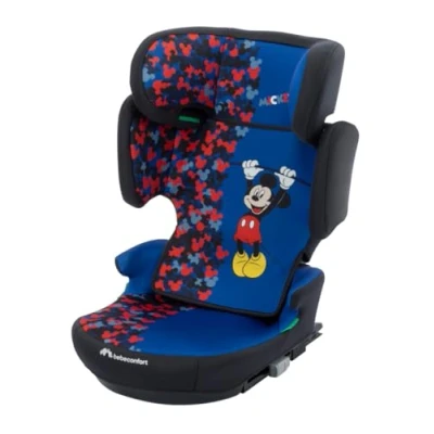 Image de BEBECONFORT DISNEY Hera i Fix Size, Siège auto réhausseur, Groupe 2/3, de 3,5 à 12 ans (100 150cm), Isofix, Pliable, Fun Mickey