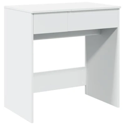 Image de vidaXL Coiffeuse avec Miroir Blanc 73x46,5x120 cm, Table de Maquillage, Chambre à Coucher, Miroir, Bureau Maquillage