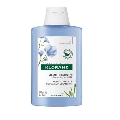 Image de Klorane Shampoing cheveux Lin Fibres de 200 ml Pour fins