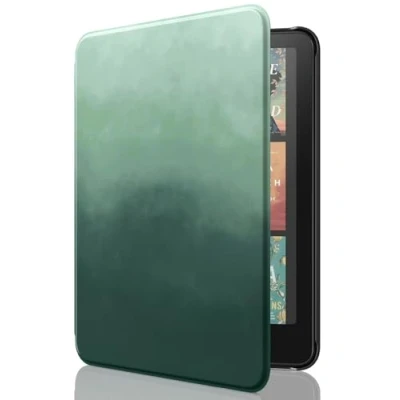 Image de MoKo Étui Compatible avec 7&quot; Kindle Paperwhite (12th Generation 2024) and Colorsoft Signature Edition 2024, Etui léger Auto Wake/Sleep pour Vert Pin