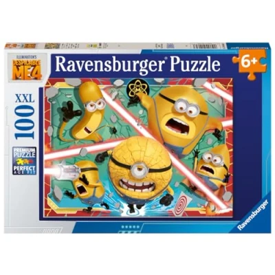 Image de Ravensburger Puzzle Enfant 100 pièces XXL Temps impitoyables en vue Moi, Moche et Méchant 4 À partir de 6 ans qualité supérieure Carton épais résistant 12001062