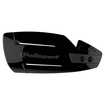 Image de Polisport 8307800002 Protège Mains Hammer 1 Point de Fixation MX Style en Plastique avec kit Montage Inclus Compatible Tous Les modèles Enduro/MX Couleur Noir