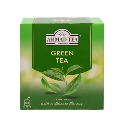 Image de Ahmad Tea Thé Vert, 100 Sachets de 2 g
