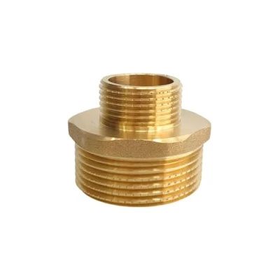 Image de mamelon de réduction 1 1/4&quot; x 3/4&quot; AG/AG Double en laiton réduit le filetage extérieur Convient pour l&#039;eau potable
