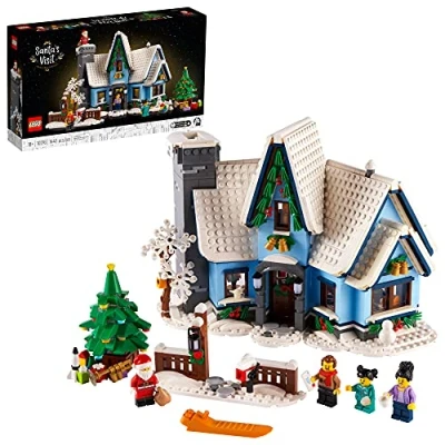 Image de LEGO Santa’s Visit 10293 Building Kit; a Festive Build for Adults and Families, with Christmas Scene to Display (1,445 Pieces)