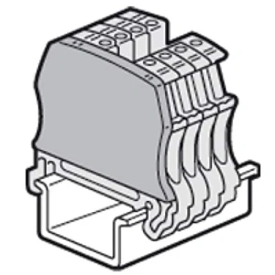 Image de Legrand 037551 Cloison Terminale pour Blocs de Jonction à Vis Viking 3 avec 1 Entrée Sortie pas 12mm ou 15mm