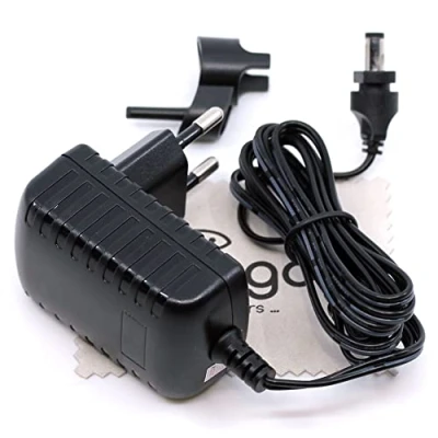 Image de Chargeur Compatible Bosch BBH22041/01, BBH22041/02, BBHMOVE7/04, BBHMOVE8/04, BBHMOVE9/04, BHN20110, BHN20110/01, BHN20110/02 avec Chiffon de Nettoyage d&#039;écran mungoo