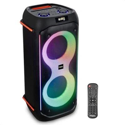 Image de Enceinte Bluetooth Active Autonome À LEDS 2x6.5&quot;/16cm 600W Ibiza Sound COLUMBA600