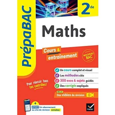 Image de Prépabac Maths 2de: nouveau programme de Seconde Livre d’occasion Correct