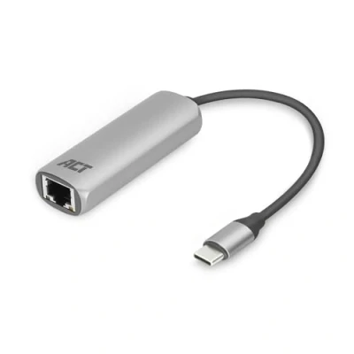 Image de ACT adaptador USB C a Ethernet, de red RJ45 Gigabit 10/100/1000Mbps, para portátil o PC AC7335