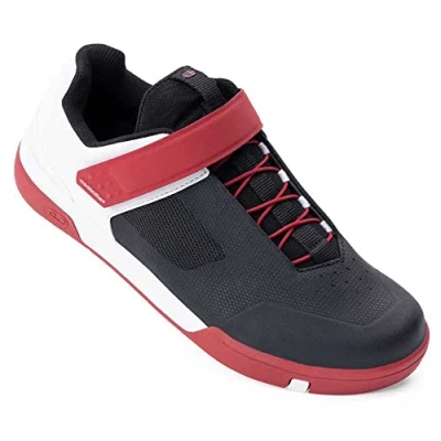 Image de Crank Brothers Mixte Stamp Speed Lace Chaussures de Cyclisme, Rouge, Noir, Blanc, 37,5 EU