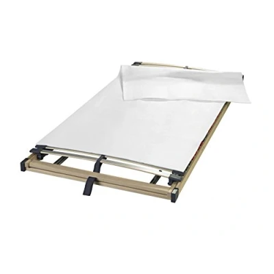 Image de sleepling Protège Matelas Protection en Feutre Surmatelas pour sommier à Lattes Fabriqué Allemagne Lavable 60 degrés Respirant 140 x 200 cm, Blanc